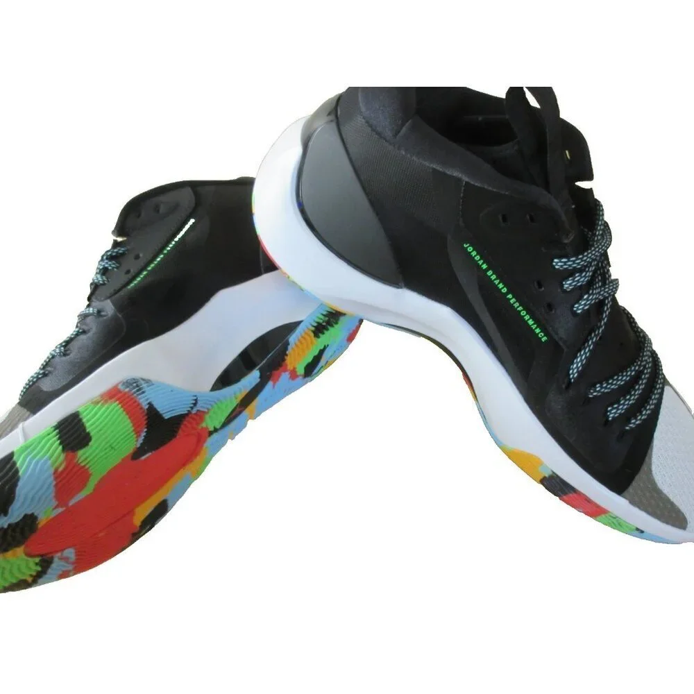 Jordan Men's Zoom Separate Basketball Shoes Black Laser Green Strike Sizes NIB